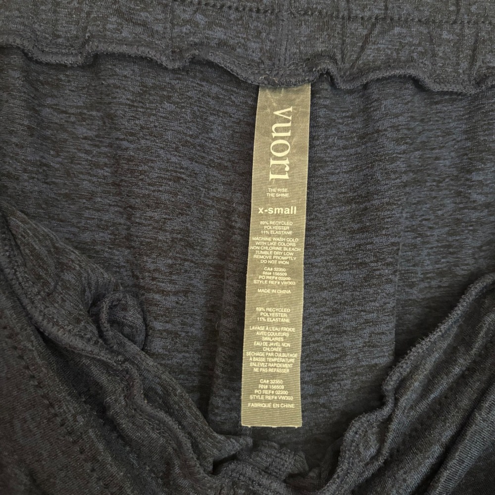 Vuori Performance Jogger Navy Heather Drawstring Sweatpants VW303 Womens XS - Picture 4 of 4